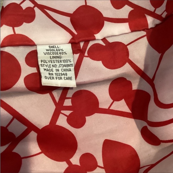 Anthropologie's Tulle Red Wool Coat - Picture 4 of 6